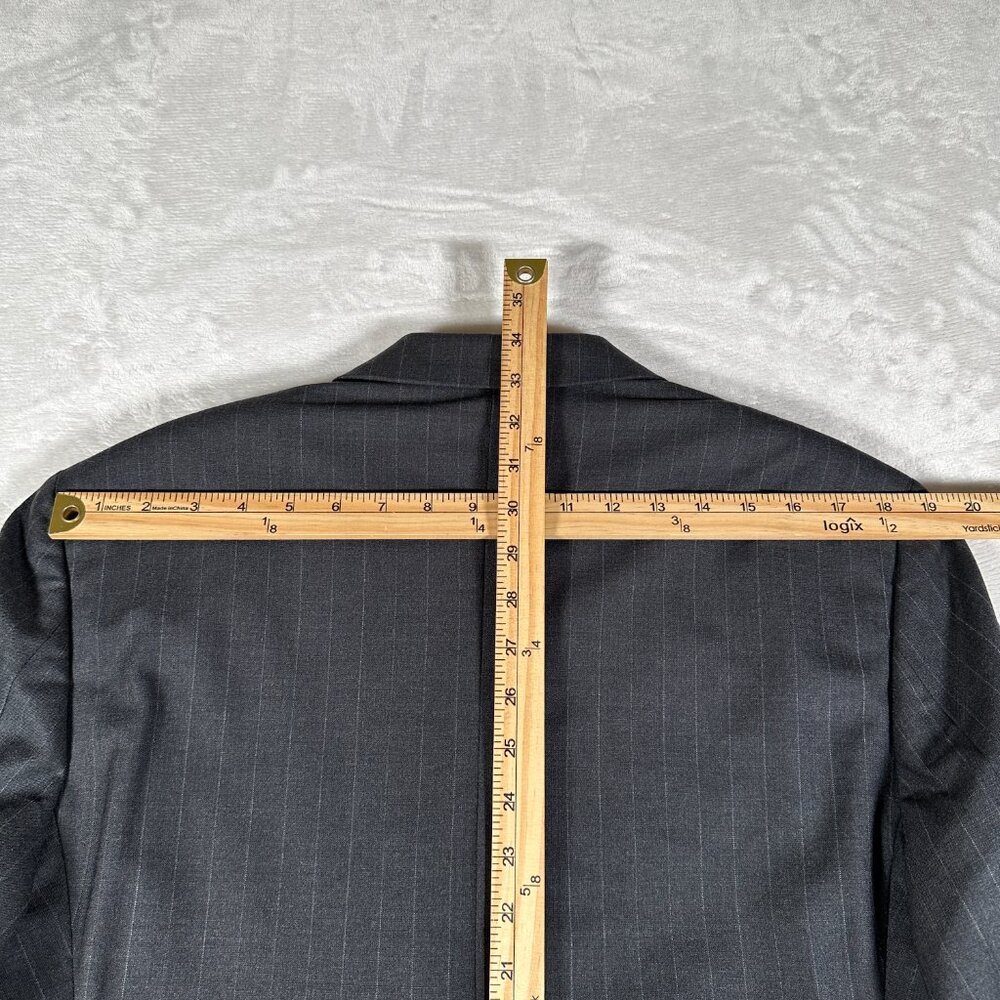 Brooks Brothers Blazer Men Size 41L Striped Wool Blend 346 Stretch Two Button - Picture 4 of 9